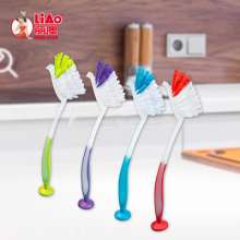 Lio multi-purpose long-handled cleaning brush. Kitchen wash pot brush and dishwashing brush. Household four-color cleaning brush