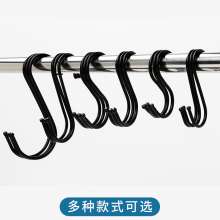 Black iron S hook, hook and hook one-piece molding, complete specifications, multi-functional department store s hook, s hook