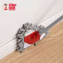 Triangle flat mop. The telescopic rod children's mini flat mop chenille mop. Car wash mop