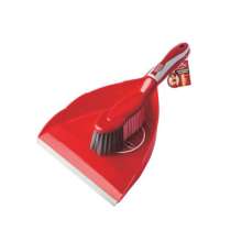 Lio broom and dustpan set. Plastic cleaning kit sweep. Desktop cleaning brush set