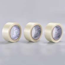 Strip fiber tape. High-viscosity striped transparent glass fiber tape. Bundling fixed packaging PET tape. Tape