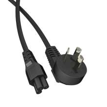 National standard three-hole plum blossom tail power cord. 0.75 square oxygen-free copper computer adapter. Notebook charging cable