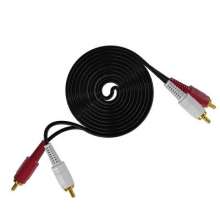 Factory direct supply of two-to-two 2RCA dual-Lotus audio line audio. Power amplifier connection line red and white lotus AV cable. Audio Line