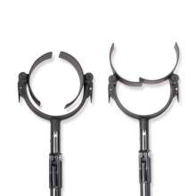 The retractable aluminum alloy anti-riot knife grabbing device. Explosion-proof fork. Hand, foot, thigh and neck preventing accidental injury