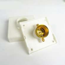 86 square Luokou E27 wall spiral lamp holder with bottom box surface mounting, energy-saving lamp LED lamp holder