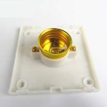 86 square Luokou E27 wall spiral lamp holder with bottom box surface mounting, energy-saving lamp LED lamp holder