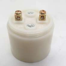 Milky yellow bakelite lamp holder e27 screw mouth chandelier lamp holder large copper column wiring lamp holder lamp holder manufacturer