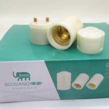 Milky yellow bakelite lamp holder e27 screw mouth chandelier lamp holder large copper column wiring lamp holder lamp holder manufacturer