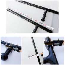 T-shaped stick, t-shaped walking stick, anti-riot stick, outdoor explosion-proof stick, self-defense supplies, rubber short sticks, security supplies