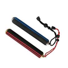 Whip. Telescopic three-section spring self-defense riot stick .Men's exercise equipment escape equipment sponge handle telescopic stick