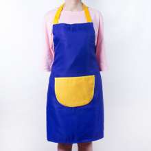 Seiko solid color kitchen hotel restaurant semi-circle pocket custom apron. Apron. Support custom apron