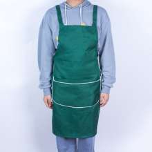 Shoulder apron and uniform cloth can be printed logo. Apron