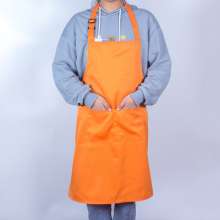Workwear apron double adjustable buckle halter neck can be printed with logo. Apron