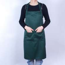 Workwear apron double adjustable buckle halter neck can be printed with logo. Apron