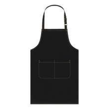 Japanese buckle canvas halter apron. Adjustable apron. Printed logo copper buckle waterproof apron