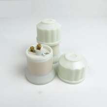 Milky white raw material lamp holder chandelier lamp holder high-power household decoration lamp holder hardware lamp holder lamp holder
