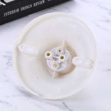 e27 screw lamp holder lamp holder round lamp holder screw anti-dropping plastic flat screw lamp holder