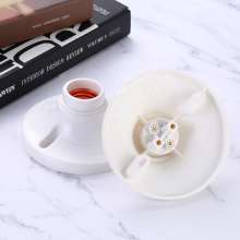 e27 screw lamp holder lamp holder round lamp holder screw anti-dropping plastic flat screw lamp holder
