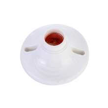 e27 screw lamp holder lamp holder round lamp holder screw anti-dropping plastic flat screw lamp holder