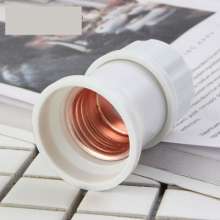 Top column type E27 screw chandelier lamp holder cylindrical suspension lamp holder anti-fall flame retardant indoor and outdoor lamp holder lighting