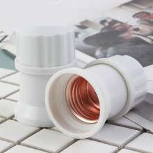 Top column type E27 screw chandelier lamp holder cylindrical suspension lamp holder anti-fall flame retardant indoor and outdoor lamp holder lighting