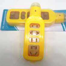 11-hole ground tow power strip socket high-power wiring board copper clip socket converter