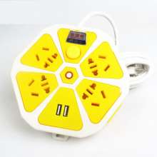 28-hole dual USB socket, small home computer socket, multi-function mobile phone charger creative terminal board power strip