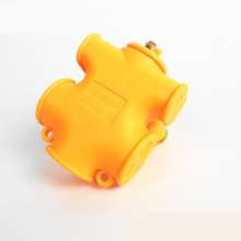 16-hole wood-shaped integrated industrial ground drag socket 032 yellow electric row socket terminal board converter