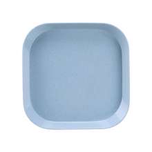 Wheat straw dish set. Household square spit bone dish garbage dish. Promotional gifts for cakes, fruits and saucers. plate