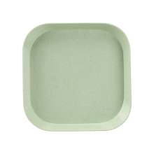 Wheat straw dish set. Household square spit bone dish garbage dish. Promotional gifts for cakes, fruits and saucers. plate