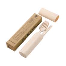 Wheat straw cutlery set. Chopsticks . tableware. Three-piece portable wheat tableware. Spoon fork chopsticks promotional gifts