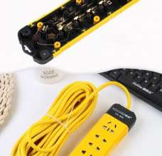 814 Pure Copper Wireless Wiring Board Boxiang Security Door Anti-shock Socket Converter 16-hole Smart Electric Row Socket