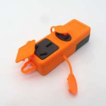Mini 7-hole small socket, small human-shaped converter, plastic-coated socket, ground drag converter, wiring board
