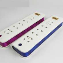 Colorful 16-hole office power wiring power strip high-power converter power strip socket power strip