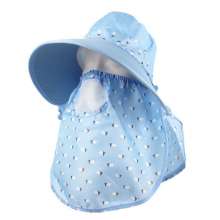 New style shawl hats for spring and summer. Visor. Women's big-edge half-cherry mask sunhat. Outdoor hat. Tea picking cycling hat