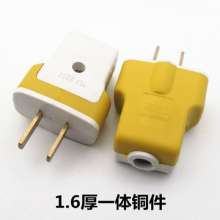 1.6 thick copper rotating two-pole power plug wiring high-power two-pin plug only industrial plug explosion-proof