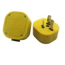 10A one-piece copper power supply three-pole plug 10A one-piece copper piece industrial home improvement plug wiring plug only