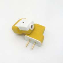 The second generation 1.6 thickness one-piece copper T-shaped two-pole plug pressure-proof power supply two-pole plug plug only fixed plug