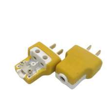The second-generation 1.6-thickness one-piece copper piece two-pole plug one-piece plastic-covered power supply rotary plug