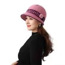 Basin-style mother hat. Multi-color optional thick warm autumn and winter fashion hats for middle-aged and elderly women. hat