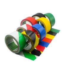 PVC floor warning tape, customized wear-resistant area division landmark black and yellow 4.5X13m red and white zebra tape