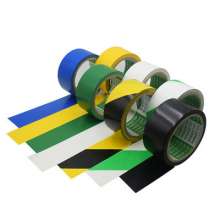 PVC floor warning tape, customized wear-resistant area division landmark black and yellow 4.5X13m red and white zebra tape