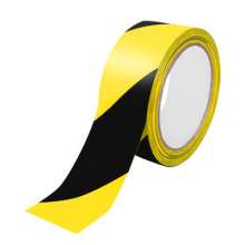 Black and yellow PVC warning tape 33 meters color warning sticker floor tape marking ground marking zebra tape