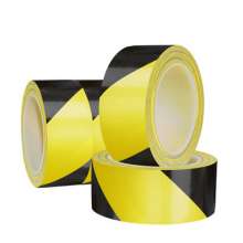 Floor tape PVC warning tape black and yellow 4.8CM zebra crossing tape floor ground logo yellow black tape