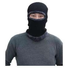 Winter woolen hat with plush thickening. hat. Men's cold-proof one-piece knitted hats, women's cycling cotton hats more ways to wear