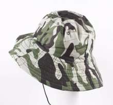 Outdoor camouflage large fisherman hat. Summer camouflage sunshade hat with big eaves. Bonnie hat. hat