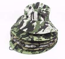 Outdoor camouflage large fisherman hat. Summer camouflage sunshade hat with big eaves. Bonnie hat. hat