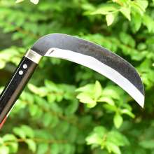 180 black steel handle grass sickle Lijin manganese steel handle agricultural sickle grass mower iron large crescent sickle long handle large crescent sickle grass knife