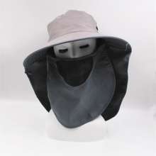 Removable mask and sun protection hat. Breathable sunhat for male outdoor fishing. Quick-drying bike folding devil hat