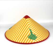 Hat with hat. Dance cap. Summer sun protection hat. Farmer sun hat, outdoor straw hat, rainproof tarpaulin hat